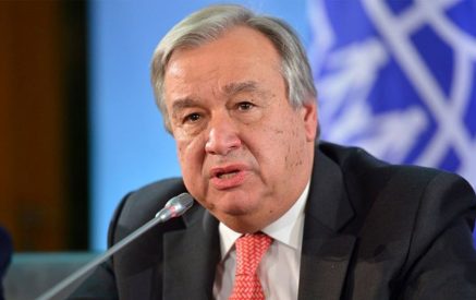 Генсек ООН приветствовал совместное заявление Армении и Азербайджана