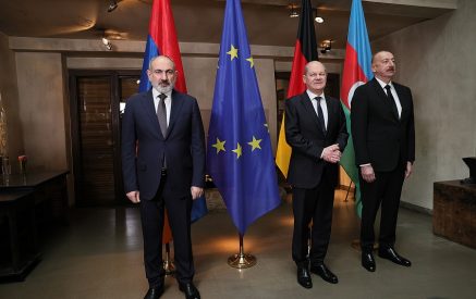 В Мюнхене состоялась трехсторонняя встреча Никола Пашиняна, Олафа Шольца и Ильхама Алиева
