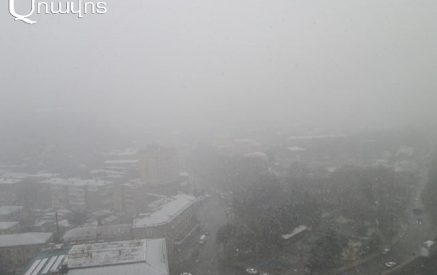 В Горисе идет снег, в Капане — туман