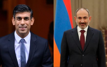 Никол Пашинян направил поздравительное послание Риши Сунаку