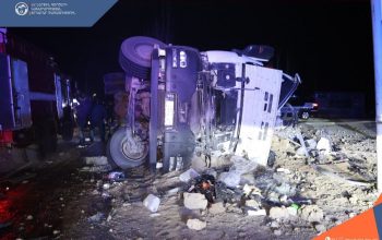 На поворотах Уши столкнулись бетономешалка и «Mercedes-Benz», водитель и пассажир последнего погибли на месте