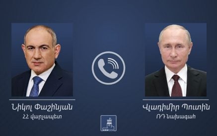 Состоялся телефонный разговор Никола Пашиняна и Владимира Путина