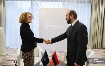 Радмила Шекеринская и Арарат Мирзоян обсудили возможности расширения партнерства между Арменией и НАТО, подчеркнув взаимную заинтересованность в формировании более амбициозной повестки