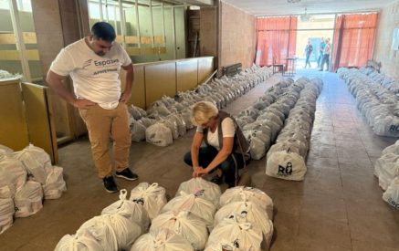 АНО «Евразия» продолжает гуманитарную работу: помощь получили 800 карабахских семей в в Абовяне