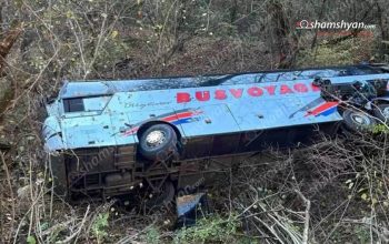 Студенты отправились в Дилижан с учебно-познавательной поездкой. Подробности об аварии, произошедшей возле монастырского комплекса Агарцин