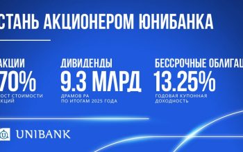 Станьте акционером Юнибанка и приобретите бессрочные облигации с доходностью 13,25%